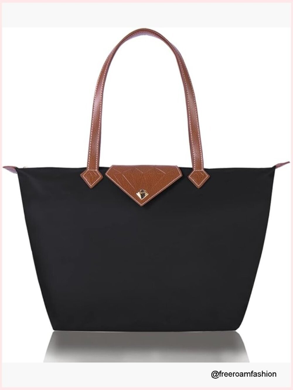 Large Waterproof Nylon Tote Bag Foldable Travel Shoulder Bag